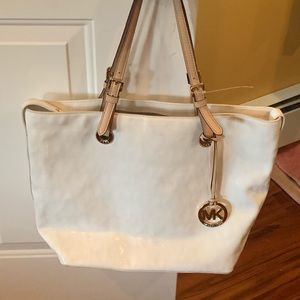 White Signature MK Bag
